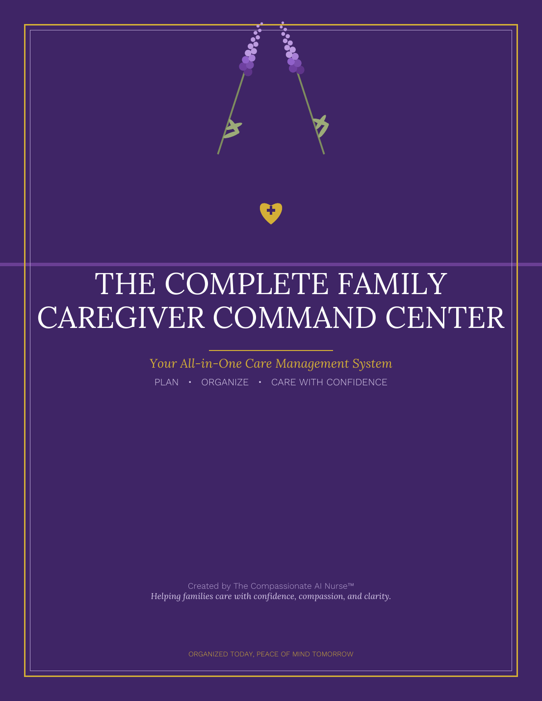 Cover of The Complete Family Caregiver Command Center binder