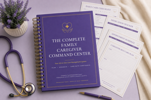 Care Companion Premium Caregiver Binder - printable digital binder cover
